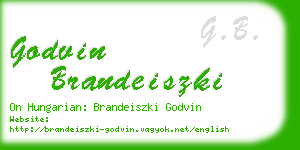 godvin brandeiszki business card